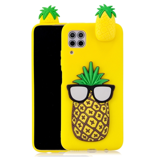 

For Huawei P40 Lite Shockproof 3D Lying Cartoon TPU Protective Case(Pineapple)