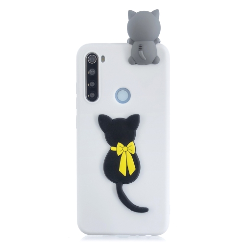 

For Xiaomi Redmi Note 8T Shockproof 3D Lying Cartoon TPU Protective Case(Little Black Cat)