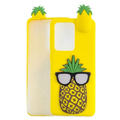 

For Huawei P40 Shockproof 3D Lying Cartoon TPU Protective Case(Pineapple)