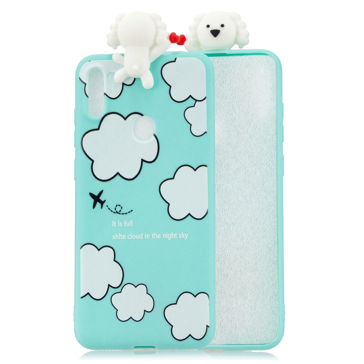 

For Galaxy A11 Shockproof Cartoon TPU Protective Case(Clouds)