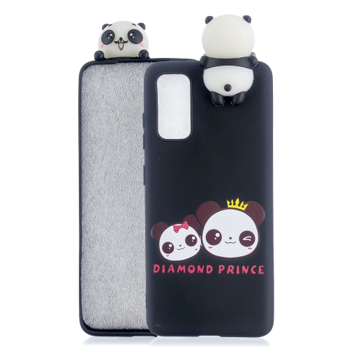

For Galaxy A51 Shockproof Cartoon TPU Protective Case(Two Pandas)