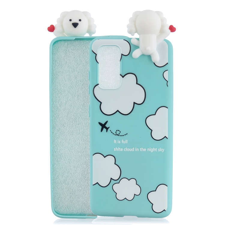 

For Galaxy A71 Shockproof Cartoon TPU Protective Case(Clouds)