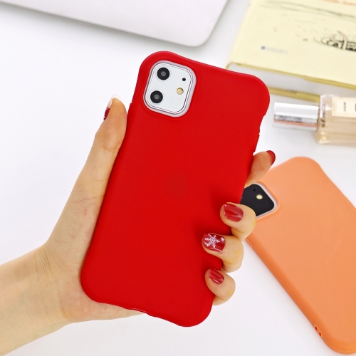 

For iPhone 11 Pro Solid Color TPU Slim Shockproof Protective Case(Red)