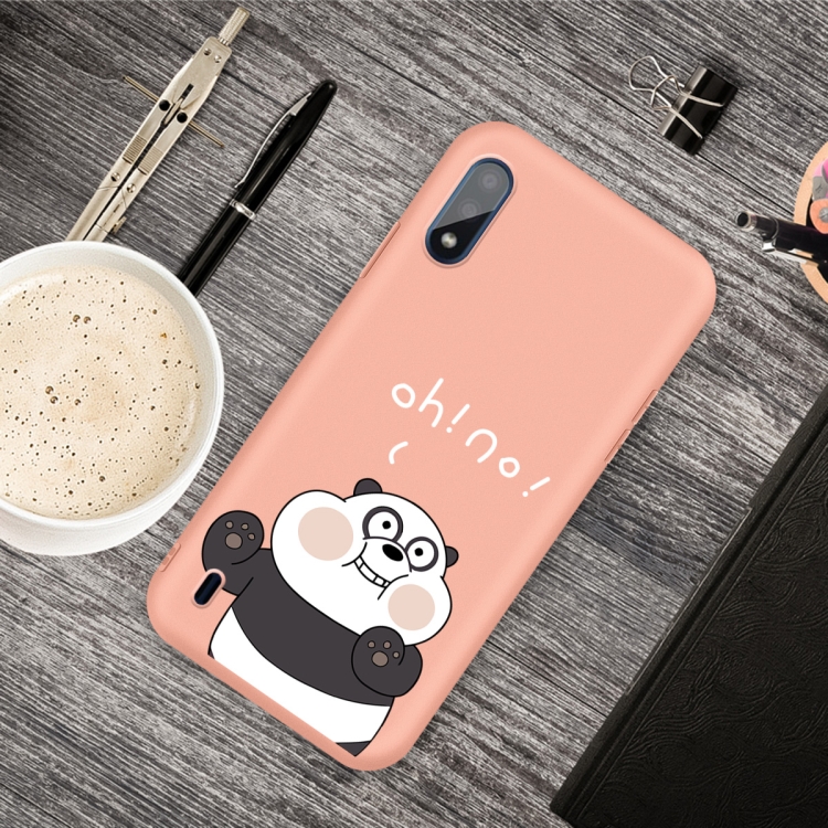 

For Galaxy A10 Cartoon Animal Pattern Shockproof TPU Protective Case(Orange Panda)