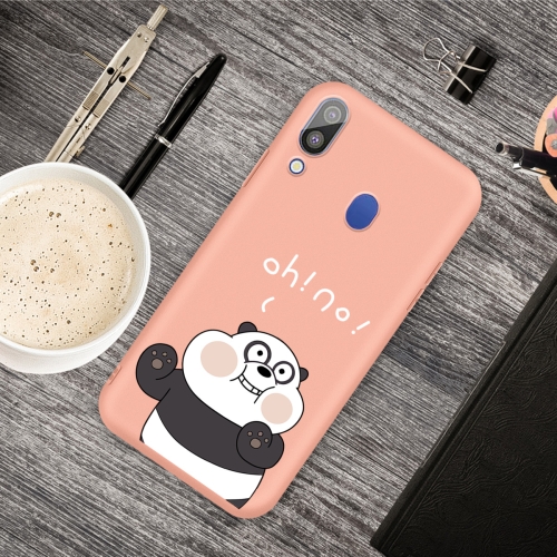 

For Galaxy A40 Cartoon Animal Pattern Shockproof TPU Protective Case(Orange Panda)