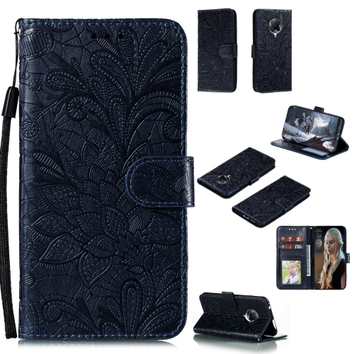 

For Xiaomi Redmi K30 Pro Lace Flower Embossing Pattern Horizontal Flip Leather Case , with Holder & Card Slots & Wallet & Photo Frame & Lanyard(Black)