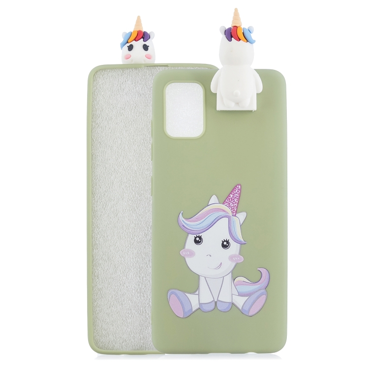 

For Galaxy S20 Cartoon Shockproof TPU Protective Case with Holder(Cute Unicorn)
