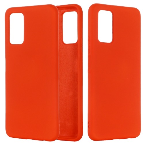 

For Huawei Honor 30 Solid Color Liquid Silicone Dropproof Full Coverage Protective Case(Red)