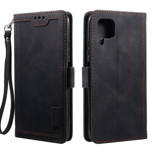 

For Huawei P40 Lite Retro Splicing Horizontal Flip Leather Case with Card Slots & Holder & Wallet(Black)