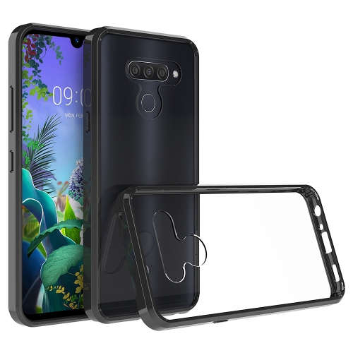 

For LG Q60 / K50 Shockproof Scratchproof TPU + Acrylic Protective Case(Black)