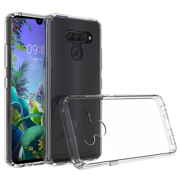 

For LG Q60 / K50 Shockproof Scratchproof TPU + Acrylic Protective Case(Transparent)