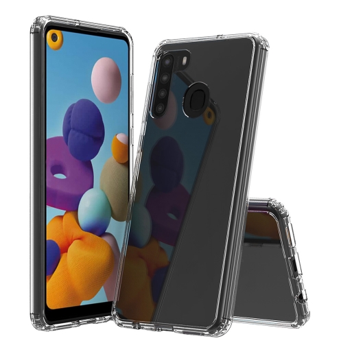 

For Galaxy A21 (EU Version) Shockproof Scratchproof TPU + Acrylic Protective Case(Transparent)