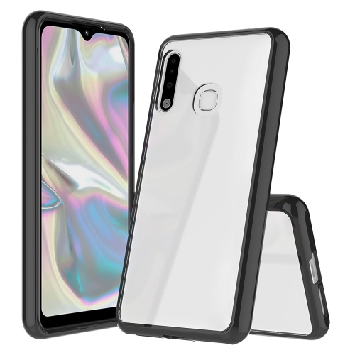 

For Galaxy A70e Shockproof Scratchproof TPU + Acrylic Protective Case(Black)
