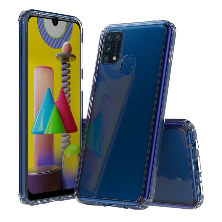 

For Galaxy M31 Shockproof Scratchproof TPU + Acrylic Protective Case(Transparent)