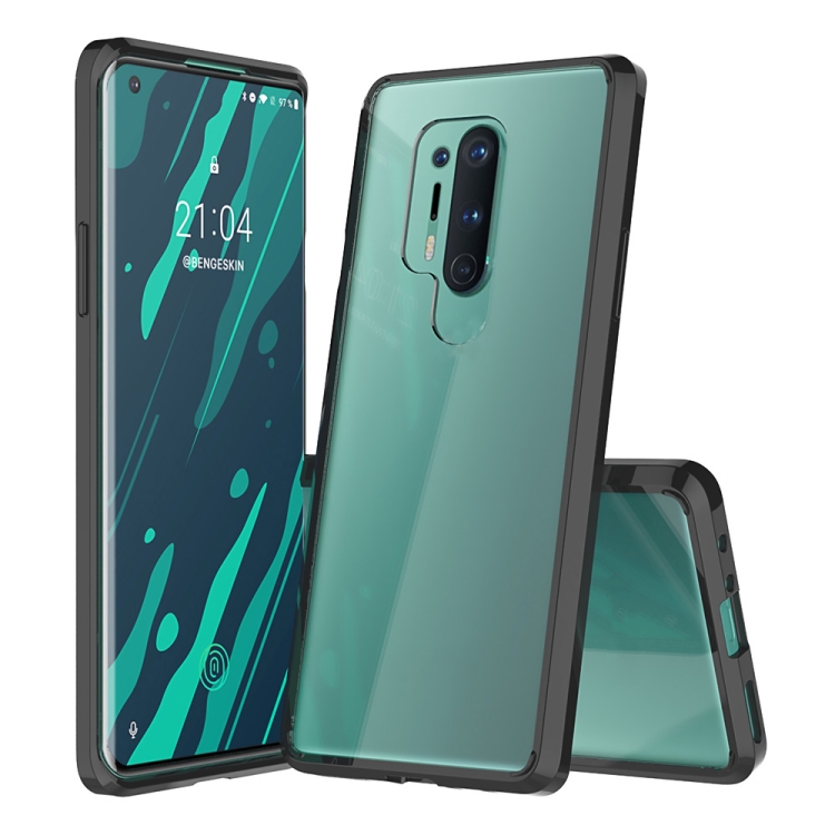 

For OnePlus 8 Pro Shockproof Scratchproof TPU + Acrylic Protective Case(Black)