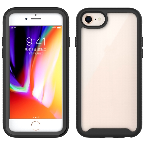 

For iPhone 6 Starry Sky Solid Color Series Shockproof PC + TPU Protective Case(Black)