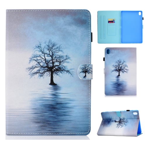 

For Huawei MediaPad M6 8.4 Painted Horizontal Flat Leather Case with Sleep Function & Card Slot & Buckle Anti-skid Strip & Bracket & Wallet(Tree in Water)
