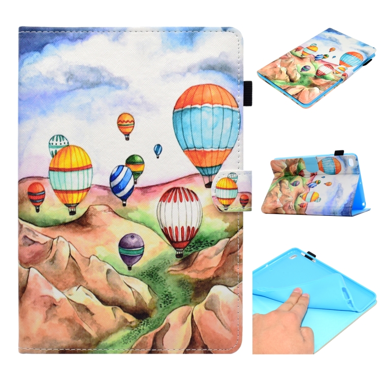 

For iPad Mini 1 / 2 / 3 / 4 / 5 Painted Horizontal Flat Leather Case with Sleep Function & Card Slot & Buckle Anti-skid Strip & Bracket & Wallet(Balloon)