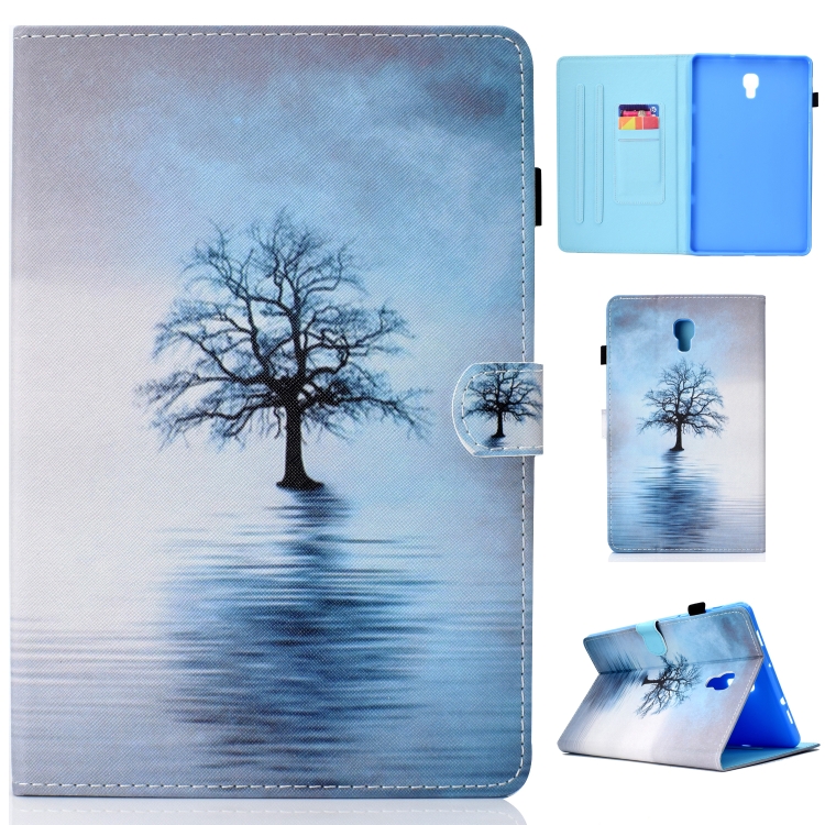 

For Galaxy Tab A 10.5 T590 Painted Horizontal Flat Leather Case with Sleep Function & Card Slot & Buckle Anti-skid Strip & Bracket & Wallet(Tree in Water)
