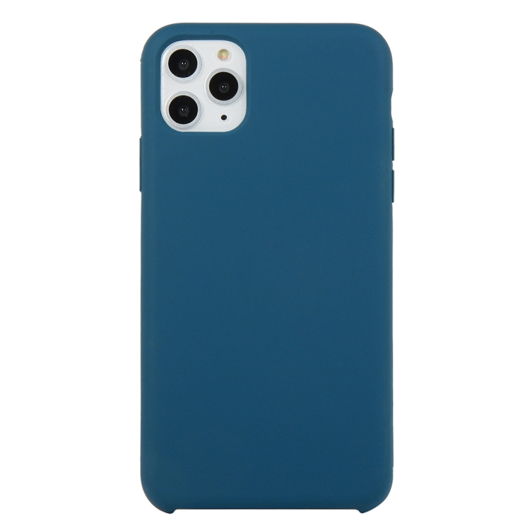 

For iPhone 11 Pro Solid Color Solid Silicone Shockproof Case(Xingyu Blue)