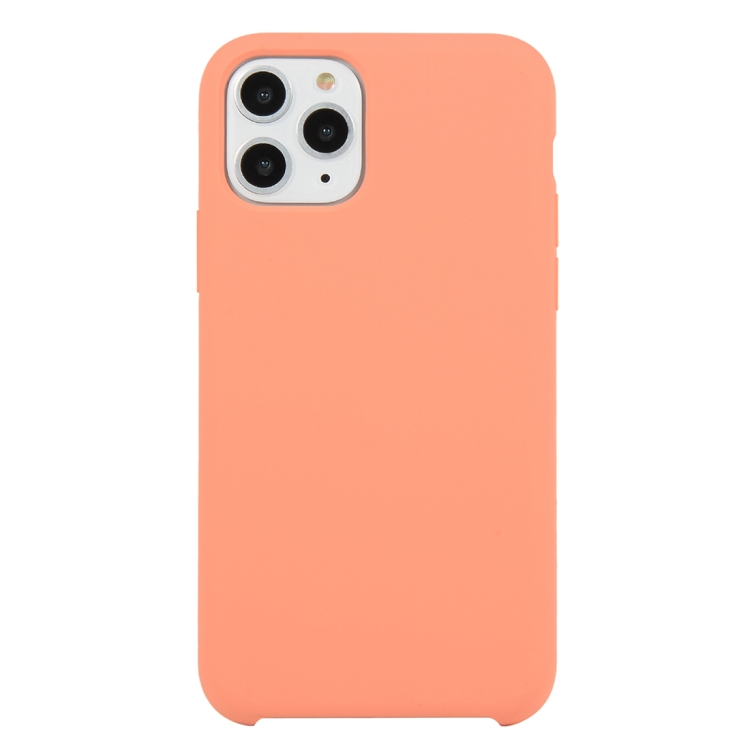 

For iPhone 11 Pro Solid Color Solid Silicone Shockproof Case (New Pink)