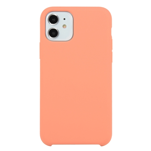 

For iPhone 11 Pure Color Solid Silicone Shockproof Case (New Pink)