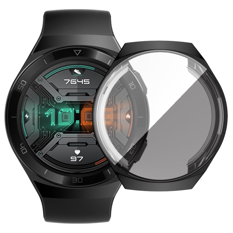 

For Huawei GT2e TPU Electroplated All Inclusive Watch Case(Black)