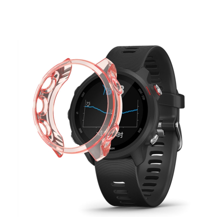 

For Garmin Forerunner 245 TPU Translucent Watch Case(Orange)