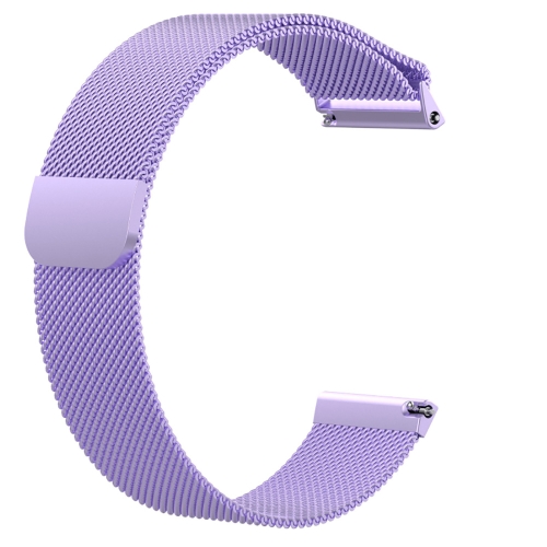 

For Fitbit Versa Milanese Replacement Wrist Strap Watchband, Size:L(Purple)