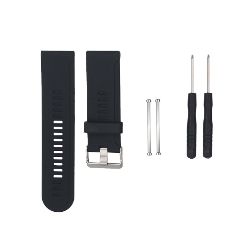 

For Garmin Fenix3 HR Silicone Replacement Wrist Strap Watchband(Black)