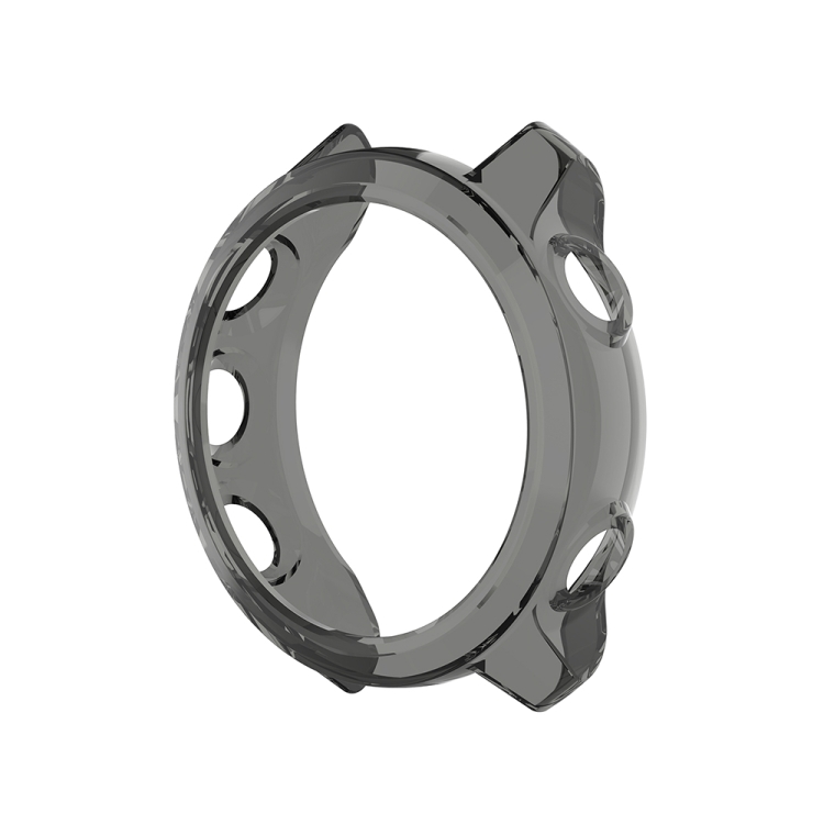 

For Garmin Forerunner 245 / 245M Smart Watch Silicone Protective Case(Transparent Black)