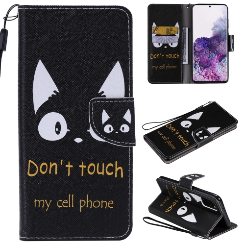 

For Galaxy S20+ Painting Horizontal Flip Leather Case with Holder & Card Slot & Lanyard(Cat Ears)