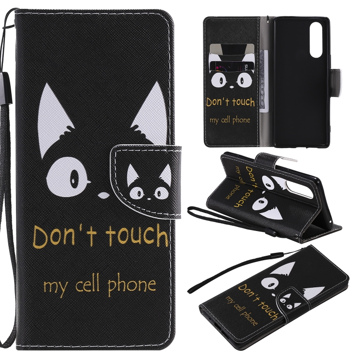 

For Sony XZ5 Painting Horizontal Flip Leather Case with Holder & Card Slot & Lanyard(Cat Ears)