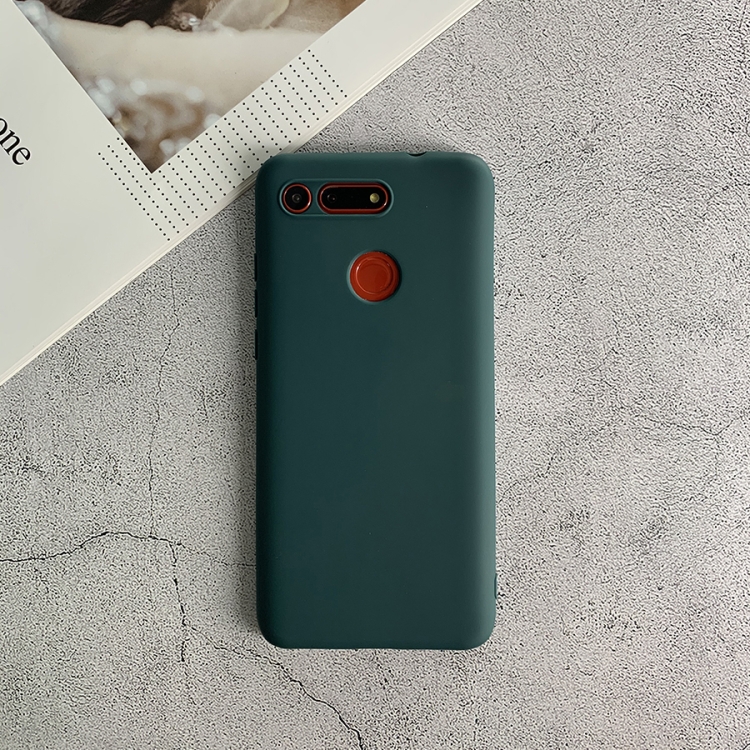 

For Huawei Honor V20 Shockproof Frosted TPU Protective Case(Green)