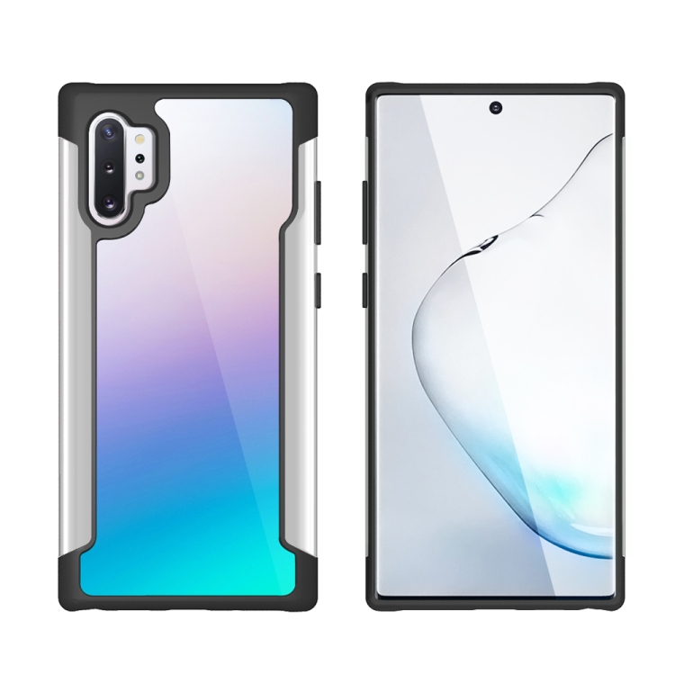 

For Galaxy Note 10 Pro Iron Man Series Metal PC + TPU Protective Case(Silver)