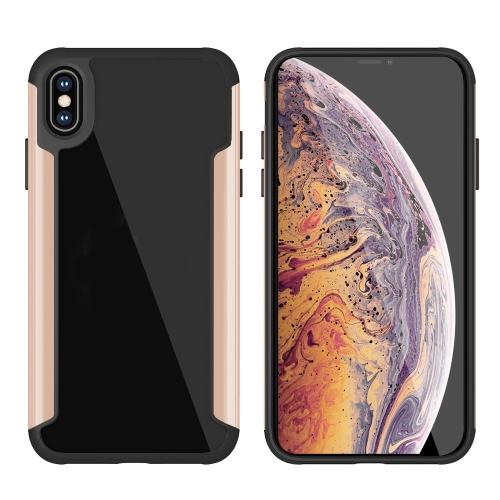 

For iPhone XS Max Iron Man Series Metal PC + TPU Protective Case(Gold)