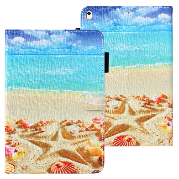 

For iPad 10.2 Cross Texture Painted Horizontal Leather Case with Sleep / Wake-up Function & Card Slot & Holder & Wallet(Pentagram)