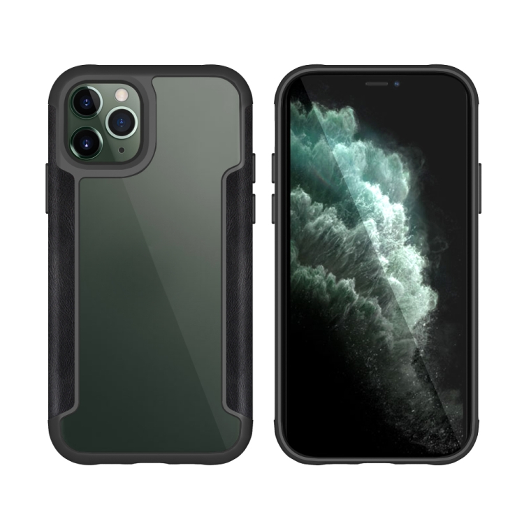 

For iPhone 11 Pro Iron Man Series Contrast Skin PC + TPU Protective Case(Black)