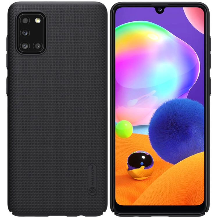

For Galaxy A31 NILLKIN Frosted Concave-convex Texture PC Protective Case(Black)
