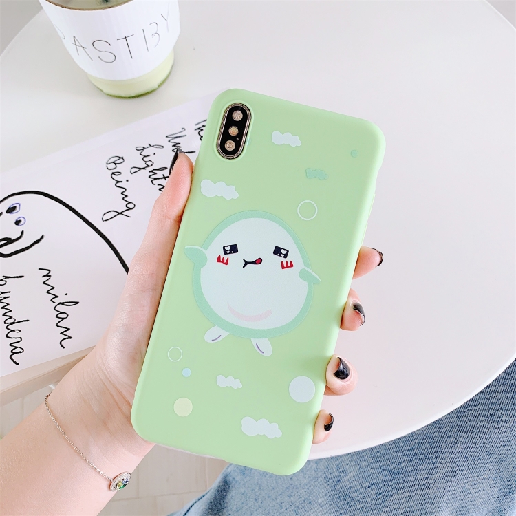 

For iPhone XR TPU Matte Mobile Phone Case(Single Avocado)
