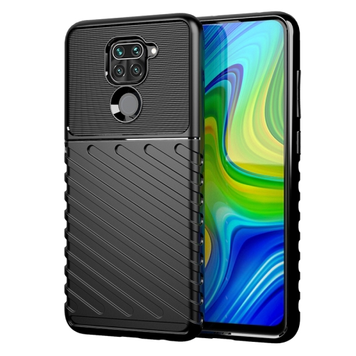 

For Xiaomi Redmi Note 9 Thunderbolt Shockproof TPU Soft Case(Black)