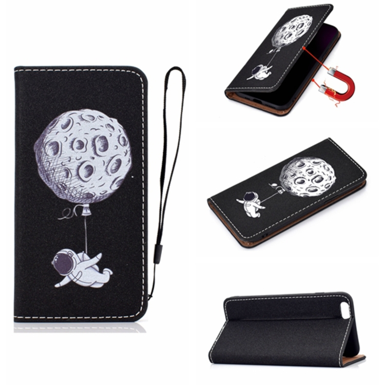 

For iPhone 6 3D Painting Horizontal Flip Leather Case with Holder & Card Slot & Wallet & Lanyard(Spaceman)