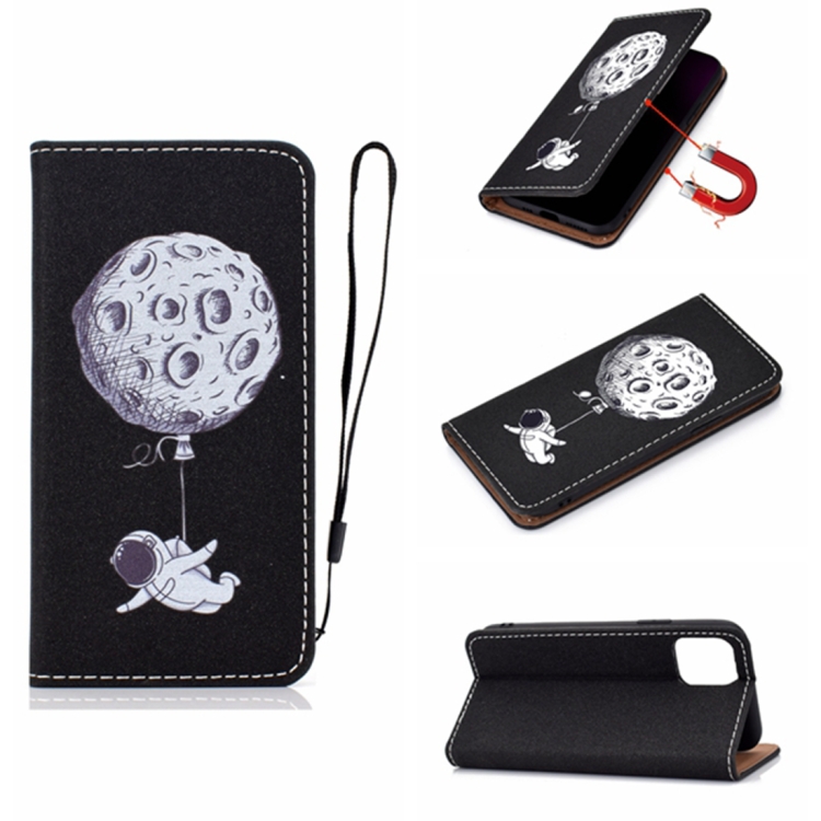 

For iPhone 11 Pro Max 3D Painting Horizontal Flip Leather Case with Holder & Card Slot & Wallet & Lanyard(Spaceman)