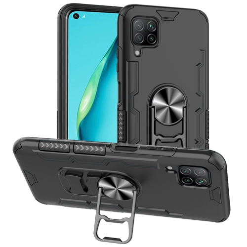 

For Huawei P40 Lite Shockproof PC + TPU Protective Case with Beer Opener & Car Holder(Black)