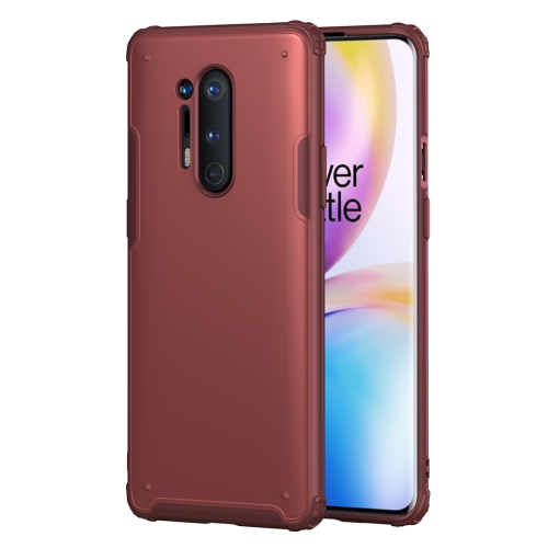 

For OnePlus 8 Pro Solid Color Four-corner Shockproof TPU + PC Protective Case(Red)