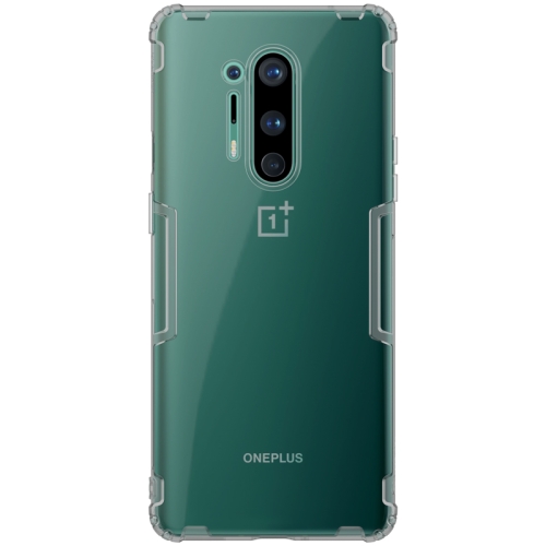 

For OnePlus 8 Pro NILLKIN Nature TPU Transparent Soft Protective Case(Grey)