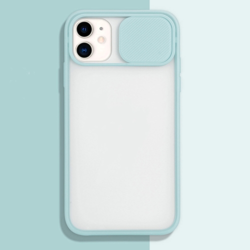 

For iPhone 11 Sliding Camera Cover Design TPU Protective Case(Sky Blue)