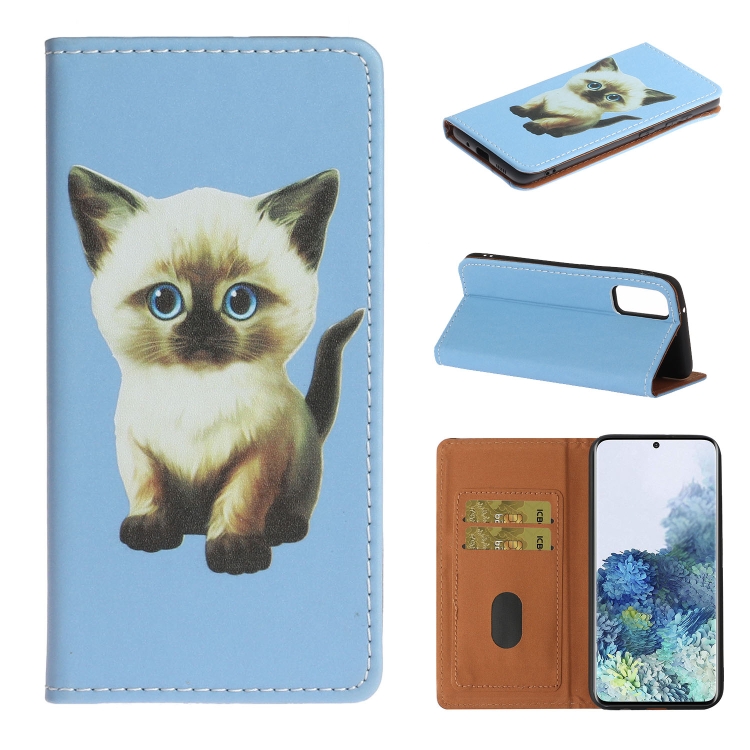 

For Galaxy A51 3D Painting Horizontal Flip Leather Case with Holder & Card Slot & Wallet & Lanyard(Cat)