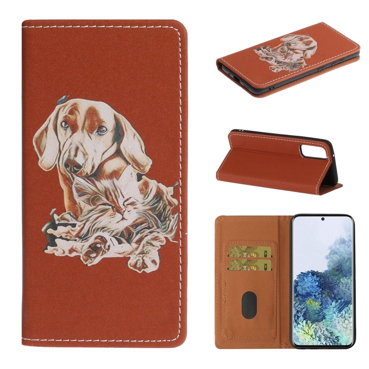

For Galaxy A51 3D Painting Horizontal Flip Leather Case with Holder & Card Slot & Wallet & Lanyard(Dog)