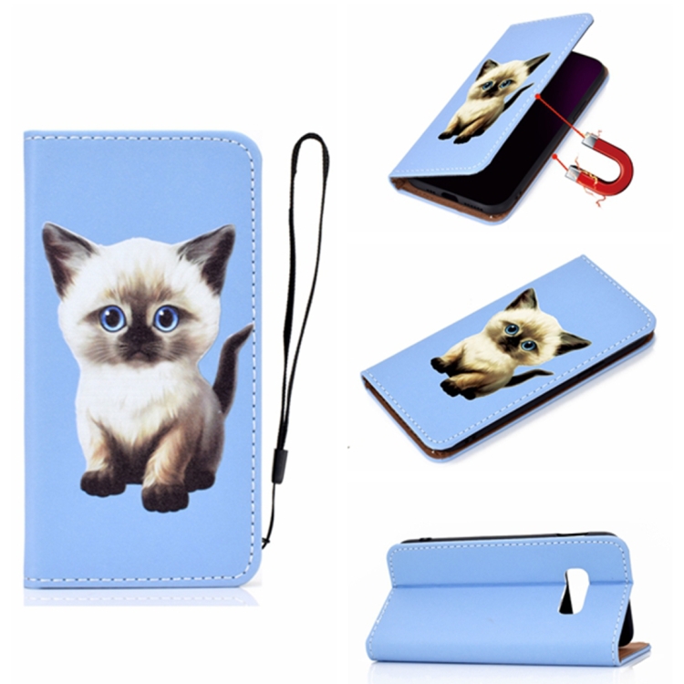 

For Galaxy S10 Lite 3D Painting Horizontal Flip Leather Case with Holder & Card Slot & Wallet & Lanyard(Cat)